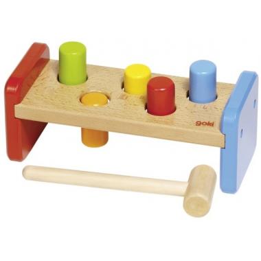 goki Shape sorter Hammer and bench