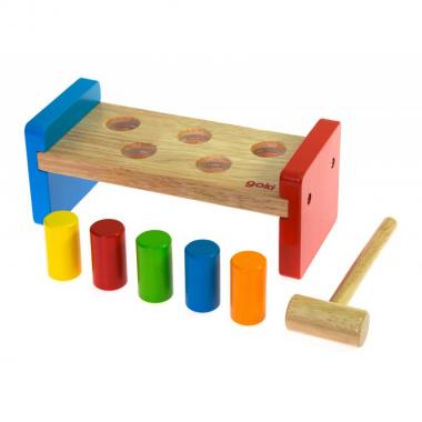 goki Shape sorter Hammer and bench