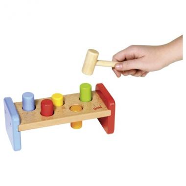 goki Shape sorter Hammer and bench
