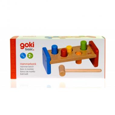 goki Shape sorter Hammer and bench