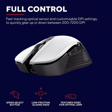 Trust Mouse GXT 923 YBAR WL White