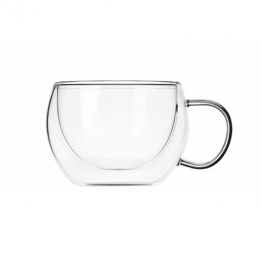 ARDESTO Cup set, double walled, 300 ml, H 7.5 cm, 2 pcs, borosilicate glass