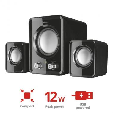 Trust 2.1 Ziva Compact BLACK