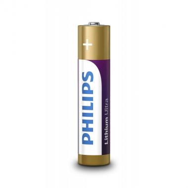 Philips Батарейка Lithium Ultra AAA літієва блістер, 4 шт