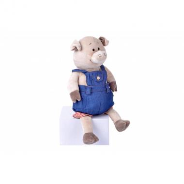 Same Toy Свинка в джинсовому комбінезоні (45 см)