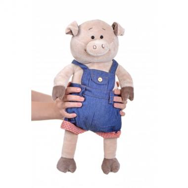 Same Toy Свинка в джинсовому комбінезоні (45 см)
