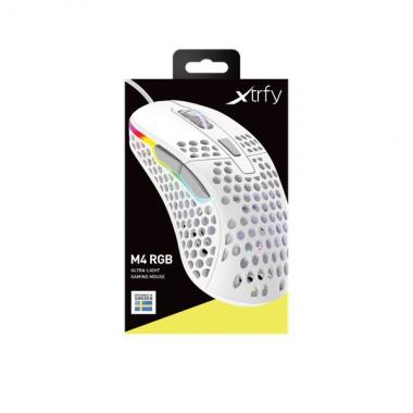 Cherry Xtrfy Gaming mouse M4 RGB USB White