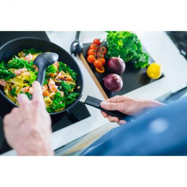 Fiskars Frying pan Functional Form, 28см, cover Hardtec Superior, induction, alum, black