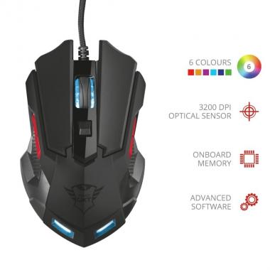 Trust GXT148 ORNA MOUSE BLACK