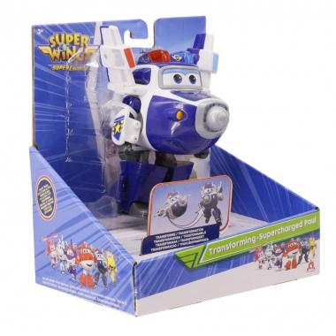 Super Wings Ігрова фігурка-трансформер Transforming-Supercharge Paul, Пол