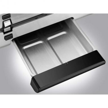 Russell Hobbs Гриль George Foreman 28000-56 Smokeless Grill, 1575 Вт, антипригарное покрытие, белый\сталь