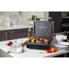 Russell Hobbs Гриль George Foreman 28000-56 Smokeless Grill, 1575 Вт, антипригарное покрытие, белый\сталь