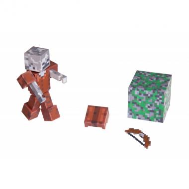 Minecraft Колекційна фігурка Skeleton in Leather Armor серія 3