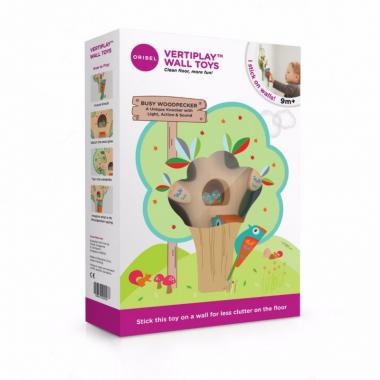 Oribel Wall toy Veritiplay Busy Woodpecker