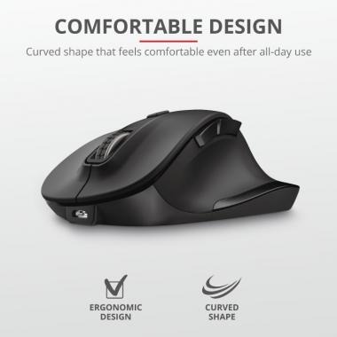 Trust Fyda Rechargeable WL Comfort Black