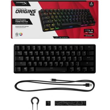 HyperX Клавиатура Alloy Origins 60 Red USB RGB ENG/RU Black