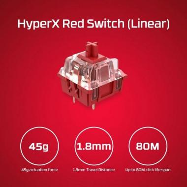HyperX Клавиатура Alloy Origins 60 Red USB RGB ENG/RU Black