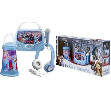 eKids Подарунковий набір Disney Frozen 2, Караоке + Портативний нічник + Навушники