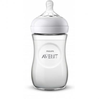 Avent Пляшка для годування Avent NATURAL 2.0 з декором, 260 мл[SCF070/25]