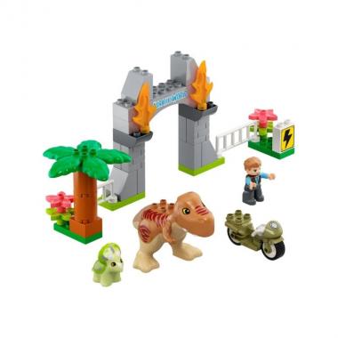 LEGO Конструктор DUPLO Втеча динозаврів: тиранозавр і трицератопс 10939