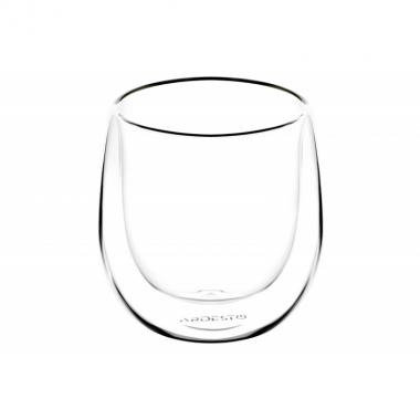 ARDESTO Cup set for americano, double walled, 120 ml, H 7.5 cm, 2 pcs, borosilicate glass