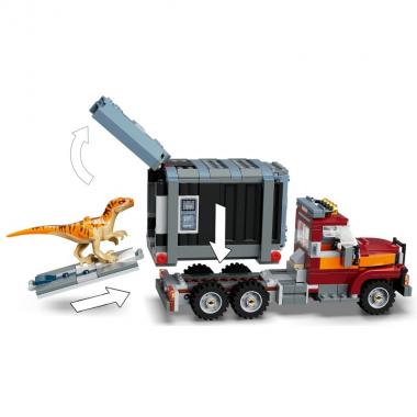 LEGO Конструктор Jurassic World Побег атроцираптора и тираннозавра