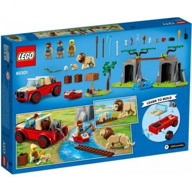 LEGO Конструктор City Спасательный внедорожник для зверей 60301