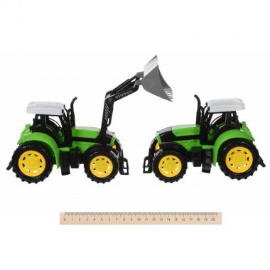 Same Toy Машинка інерційна Super Combination Тягач (червоний) з трактором і бульдозером