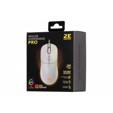 2E Gaming Mouse HyperDrive Pro, RGB White