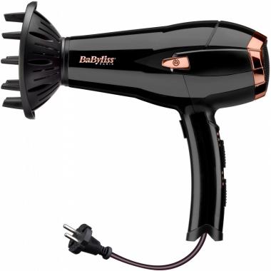 BaByliss Фен D373E, 2000Вт, сматывание шнур. черный