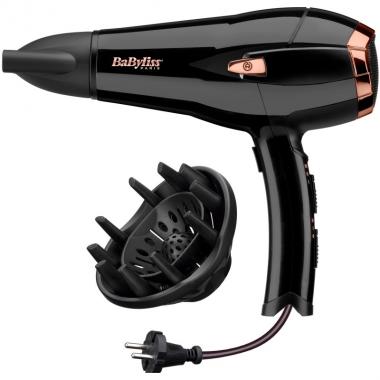 BaByliss Фен D373E, 2000Вт, сматывание шнур. черный