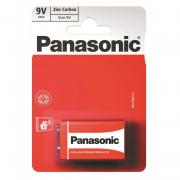 Panasonic Battery RED ZINK Zinc Carbon 6F22( 6R61, 1604) blister, 1 pcs.