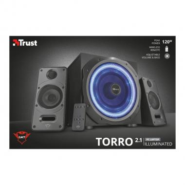 Trust 2.1 GXT 688 Torro Illuminated BLACK