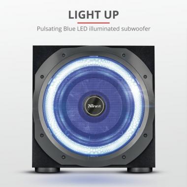 Trust 2.1 GXT 688 Torro Illuminated BLACK