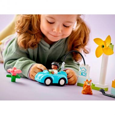 LEGO DUPLO Town Wind Turbine and Electric Car