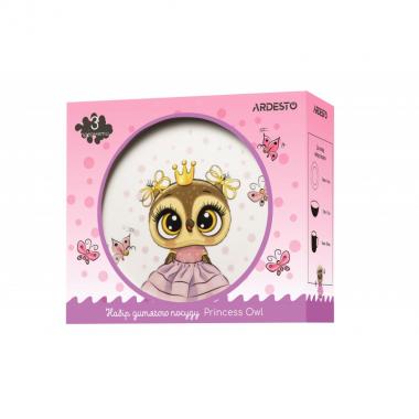 ARDESTO Набір дитячого посуду Princess owl 3 пр., порцеляна