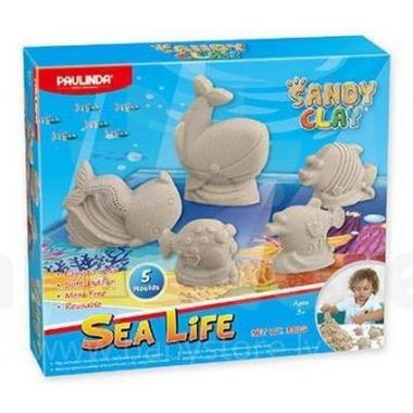 PAULINDA Пісок для творчості Sandy clay Морське життя 300г, 5 од.