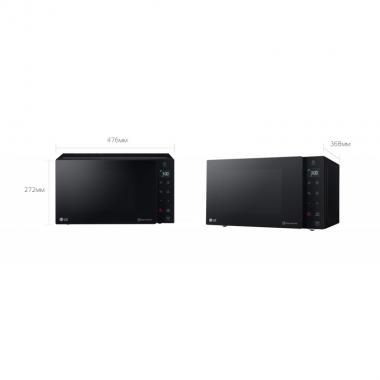 LG Microwave oven, 25L, electronic control, 1000W, display, black
