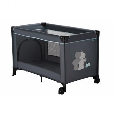 Nattou Rectangular playpen with wheels Jack, Jules & Nestor (grey)