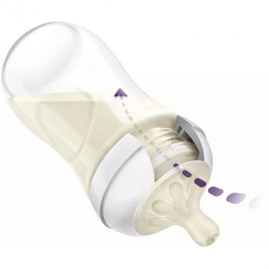 Philips Пляшечка Avent для годування Natural Природний Потік, 260 мл.1 шт. Жираф