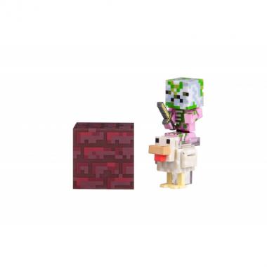 Minecraft Игровая фигурка Zombie Pigman Jockey серия 4