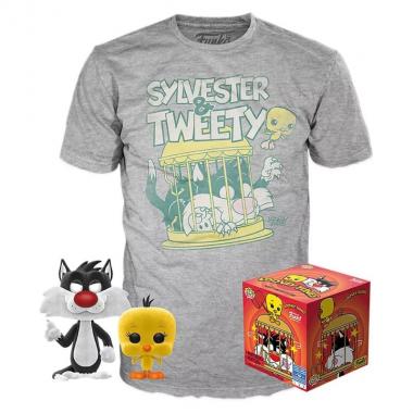 Funko Набор Фигурка+Футболка Funko POP and Tee: Looney Tunes: Sylvester & Tweety (XL) 46986