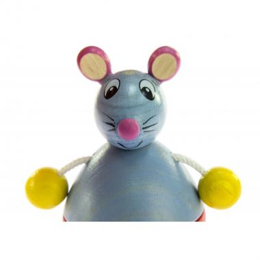 nic Wooden push-and-pull toy Rocking Mouse