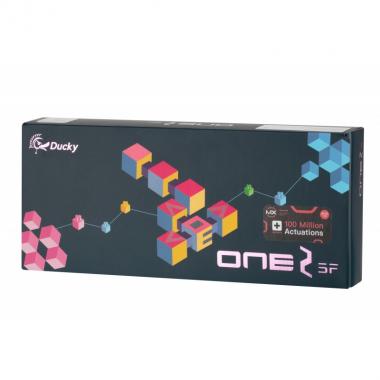 Ducky One 2 SF, Cherry Silent Red, RGB LED, UA/RU, Black-White
