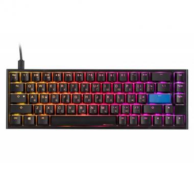 Ducky One 2 SF, Cherry Silent Red, RGB LED, UA/RU, Black-White