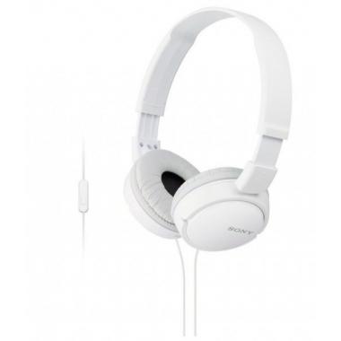 Sony MDR-ZX110AP On-ear Mic White Headphones
