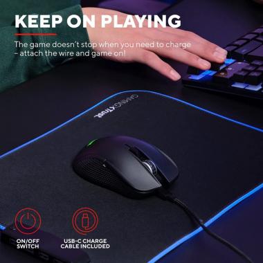 Trust Mouse GXT 923 YBAR WL Black