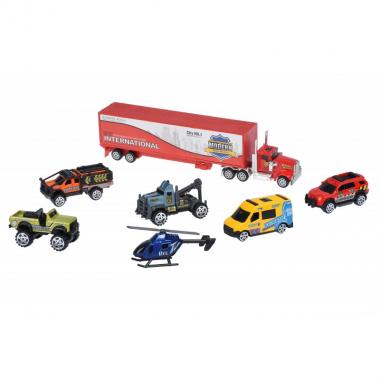 Same Toy Набор машинок Diecast Грузовик с джипами
