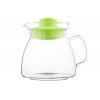 Termisil Tea pot Maja, 1250ml, barrel, borosilicate glass+plastic, lime