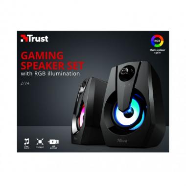 Trust 2.0 Ziva RGB Illuminated Black